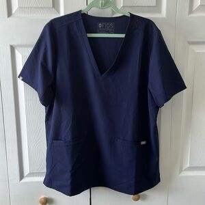 Navy Figs Casma Top